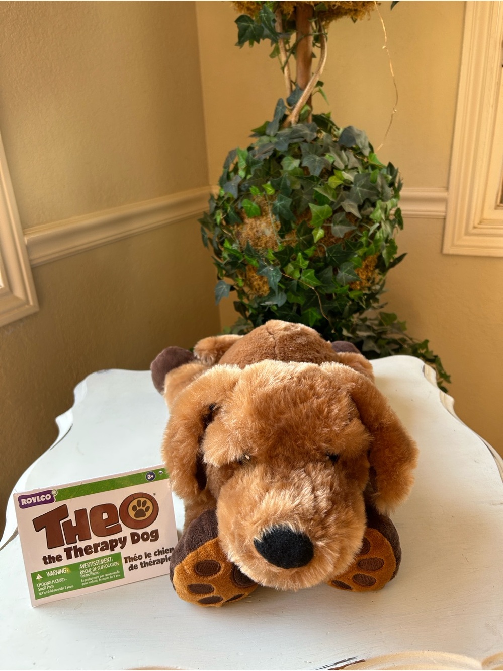 Rolylco Theo the Weighted Soothing Sensory, calming Therapy Dog Plush - Brown